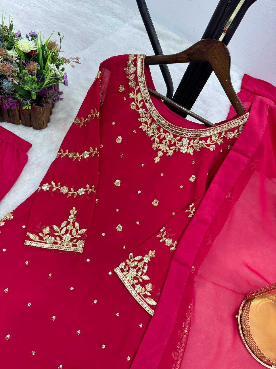 Ynf Georgette KESH461 1706 Suits & Dresses Wholesale Ladies Suits Embroidery Suits Party Wear Dresses Manufacturer