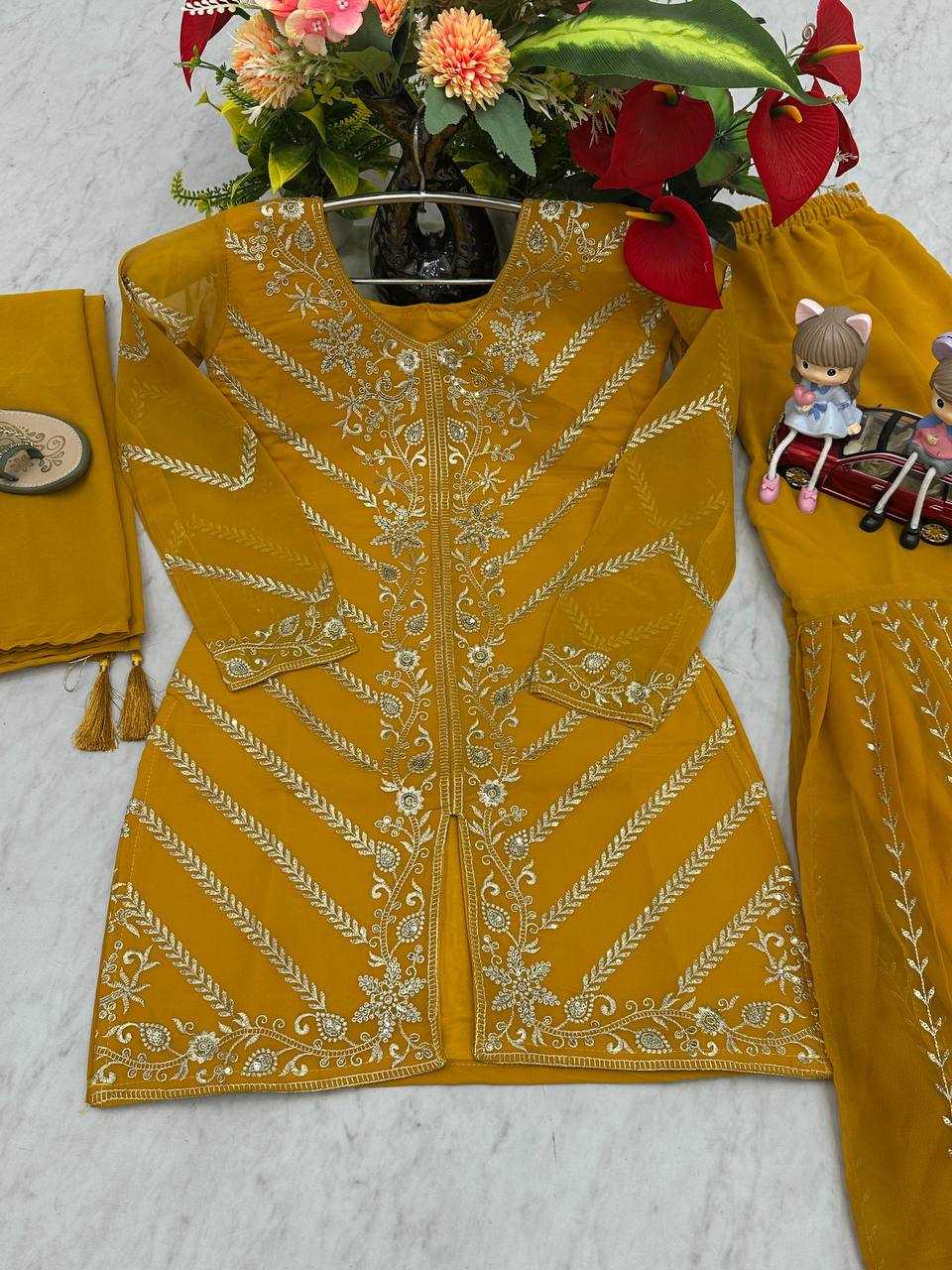 Ynf Georgette KESH496 030 Suits & Dresses Wholesale Sharara Salwar Suits Georgette Suit Party wear suits Manufacturer