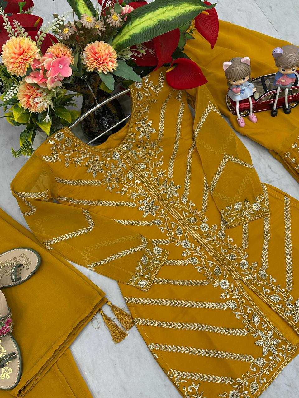 Ynf Georgette KESH496 030 Suits & Dresses Wholesale Sharara Salwar Suits Georgette Suit Party wear suits Manufacturer