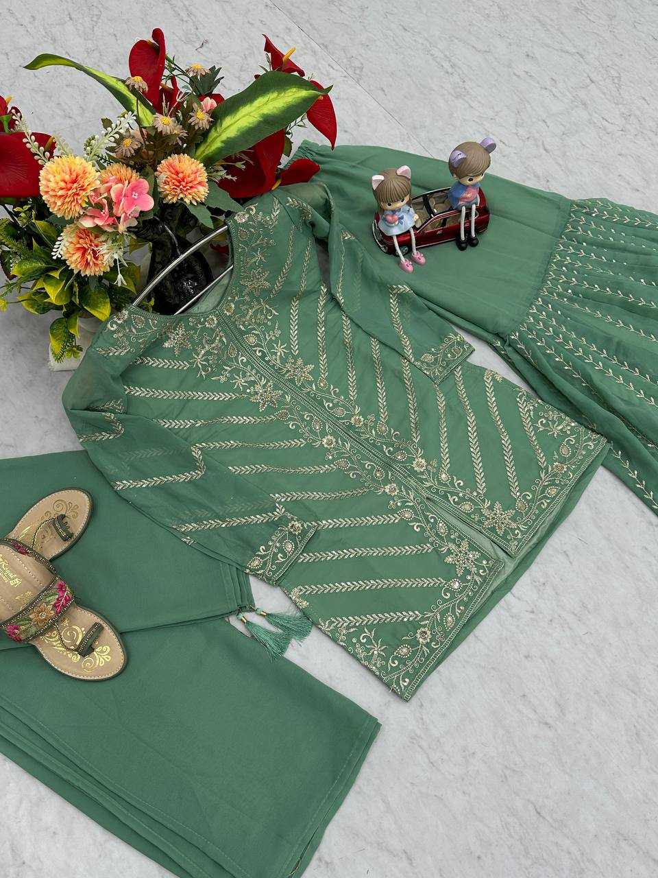 Ynf Georgette KESH496 030 Suits & Dresses Wholesale Sharara Salwar Suits Georgette Suit Party wear suits Manufacturer