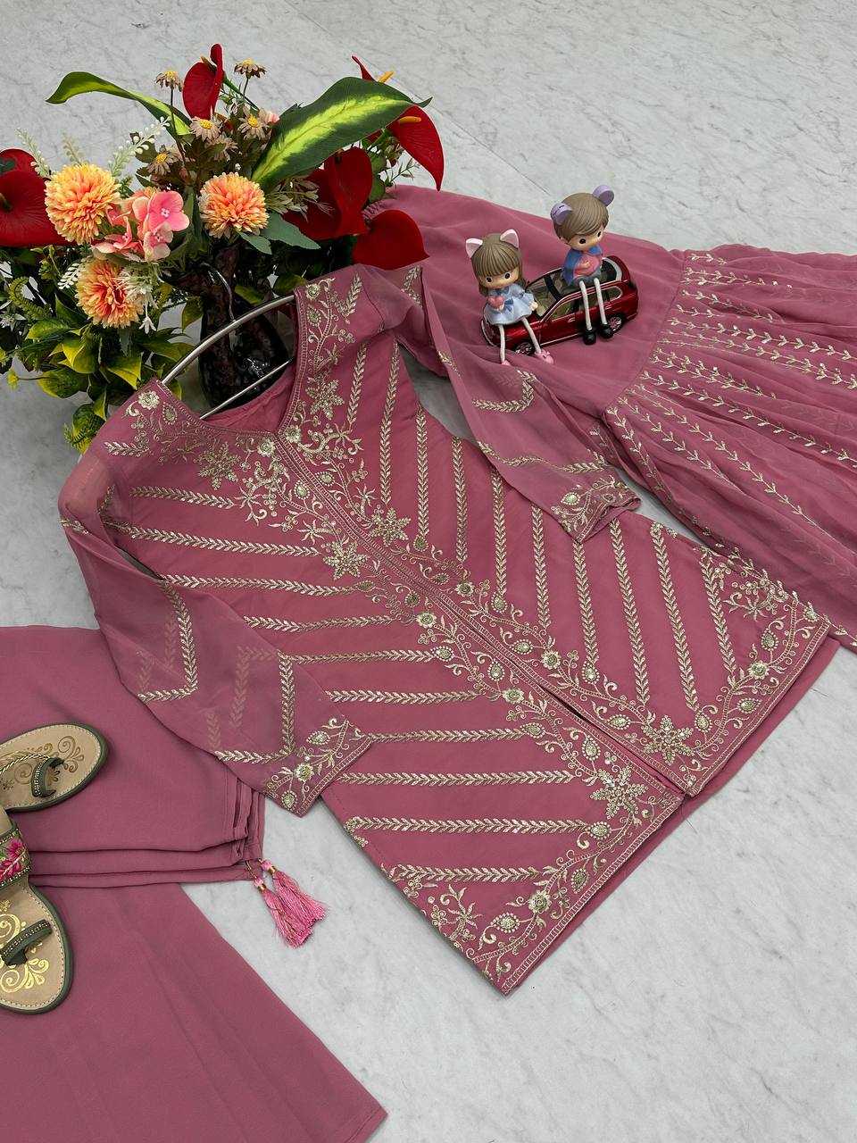 Ynf Georgette KESH496 030 Suits & Dresses Wholesale Sharara Salwar Suits Georgette Suit Party wear suits Manufacturer