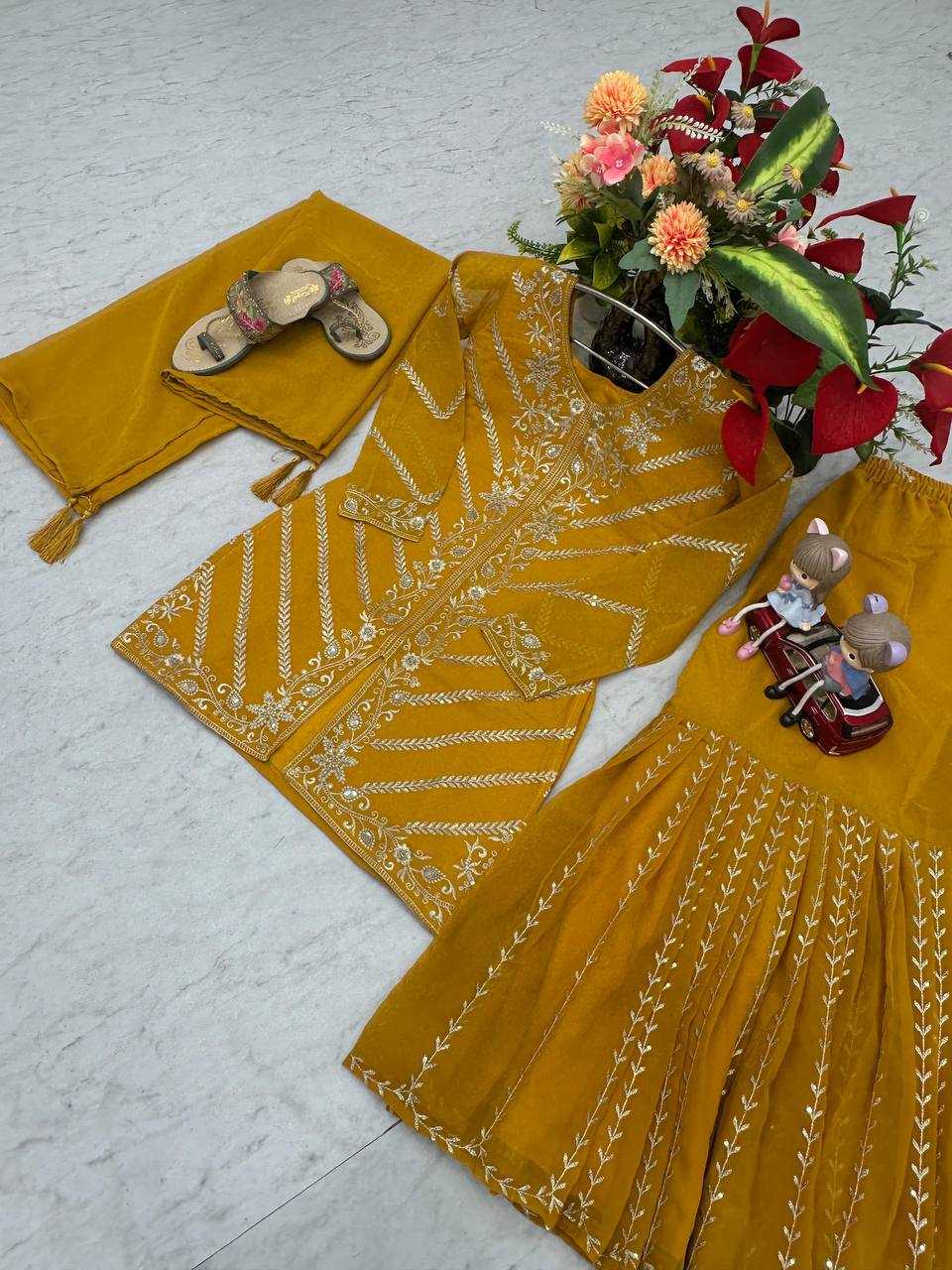 Ynf Georgette KESH496 030 Suits & Dresses Wholesale Sharara Salwar Suits Georgette Suit Party wear suits Manufacturer