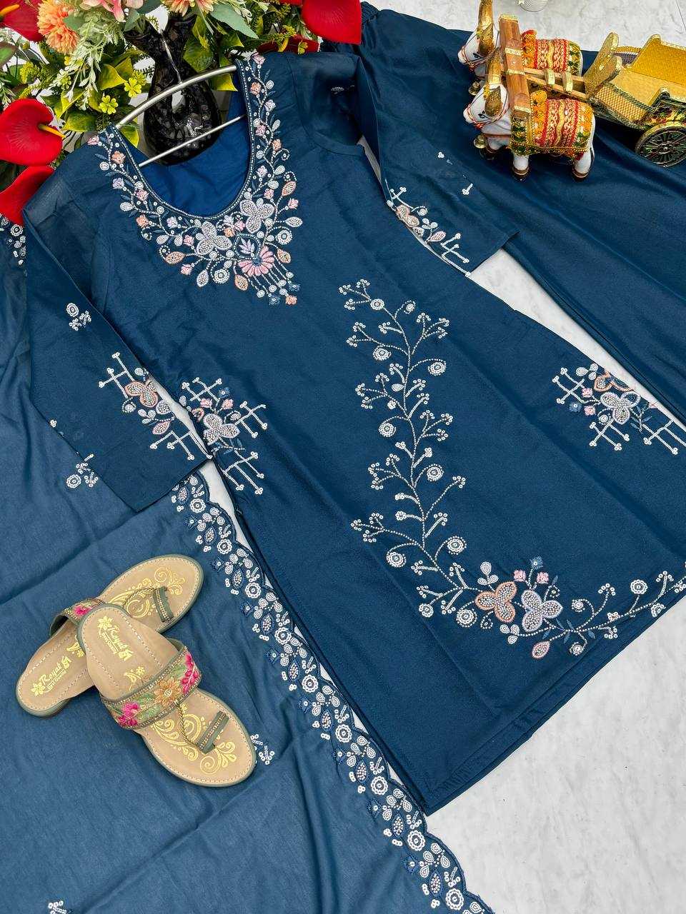 Ynf Georgette KESH498 103 Kurti Wholesale Fancy Kurti Georgette Kurti Embroidered Kurtis Manufacturer