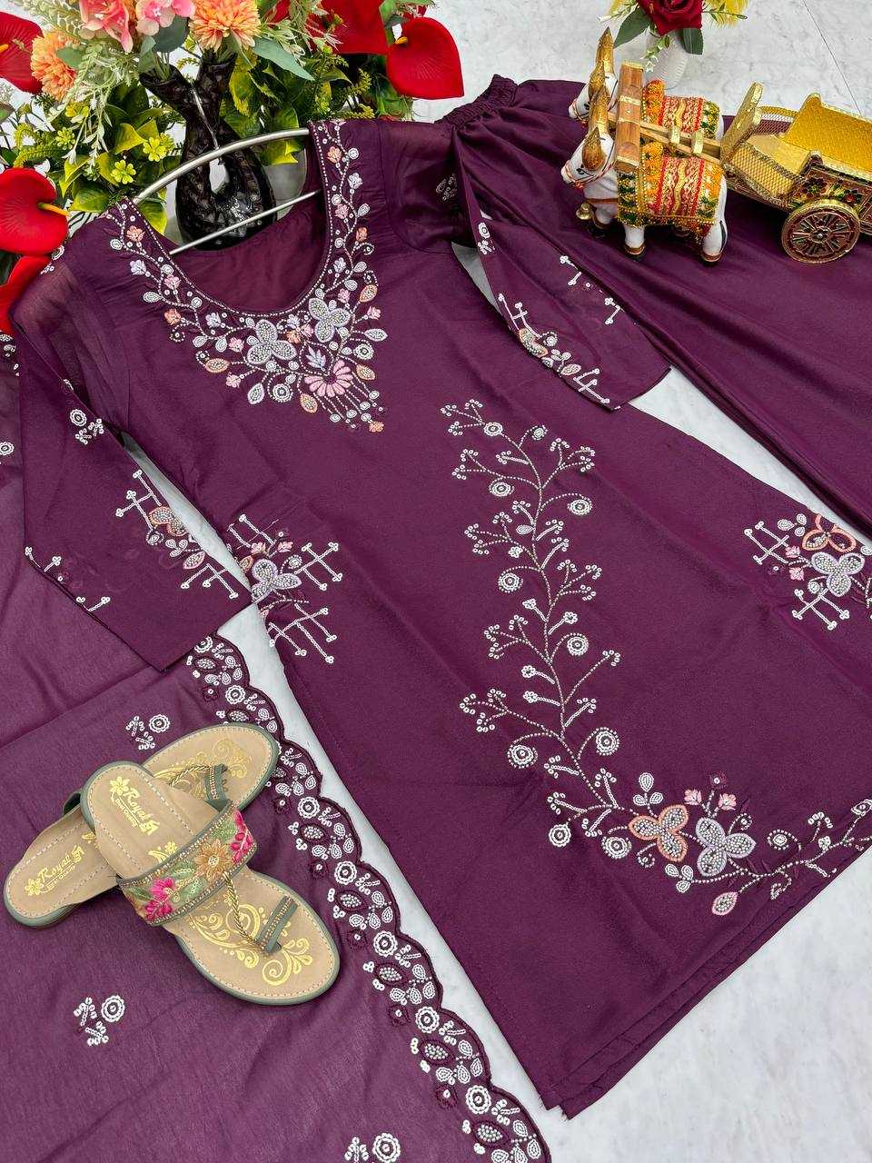 Ynf Georgette KESH498 103 Kurti Wholesale Fancy Kurti Georgette Kurti Embroidered Kurtis Manufacturer