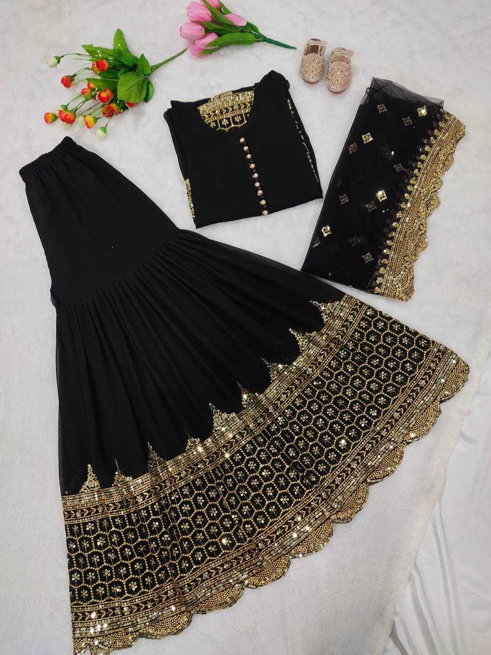 Ynf Georgette KESH499 250 Suits & Dresses Wholesale Sharara Salwar Suits Embroidery Suits Georgette Suit Manufacturer