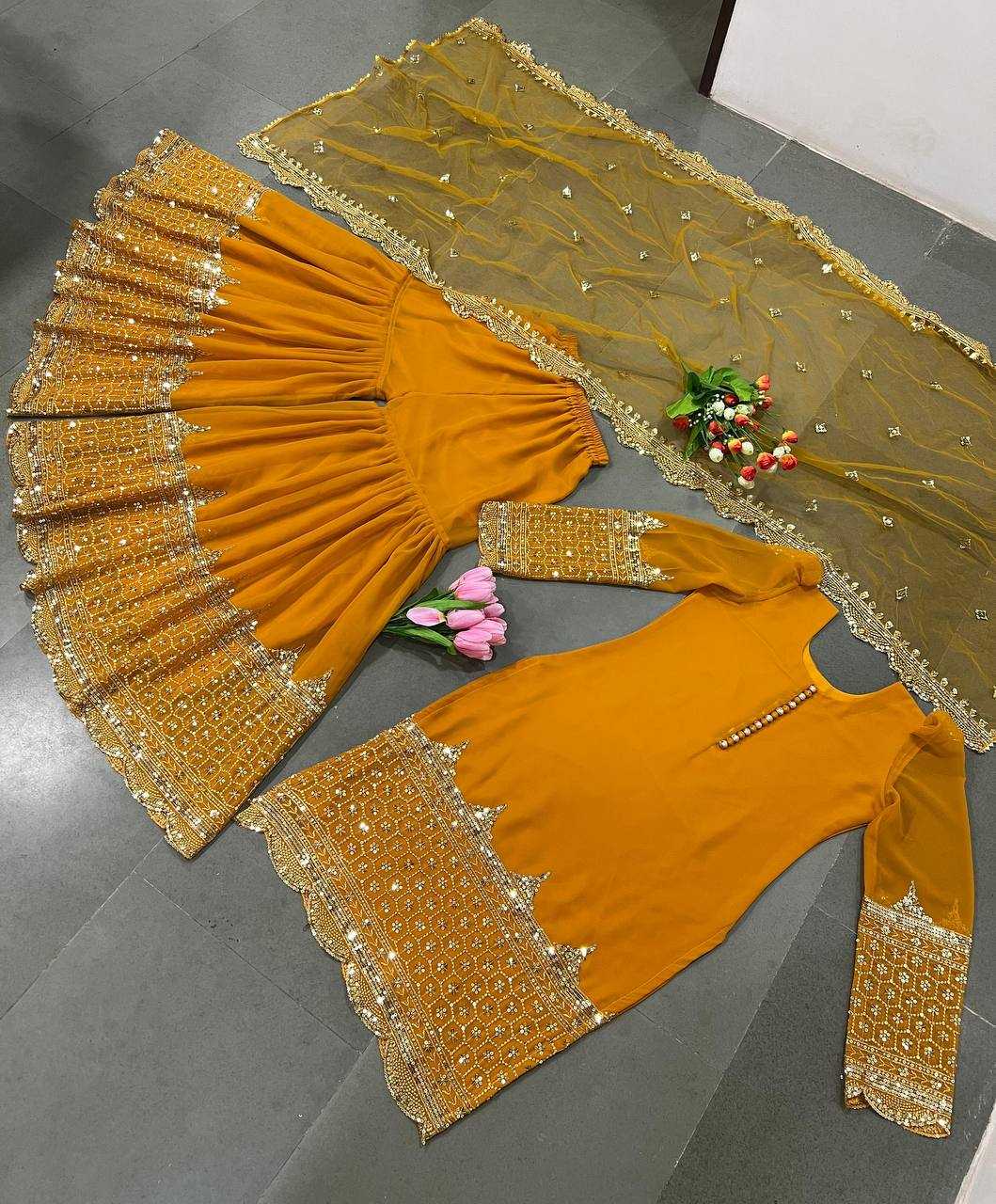 Ynf Georgette KESH499 250 Suits & Dresses Wholesale Sharara Salwar Suits Embroidery Suits Georgette Suit Manufacturer