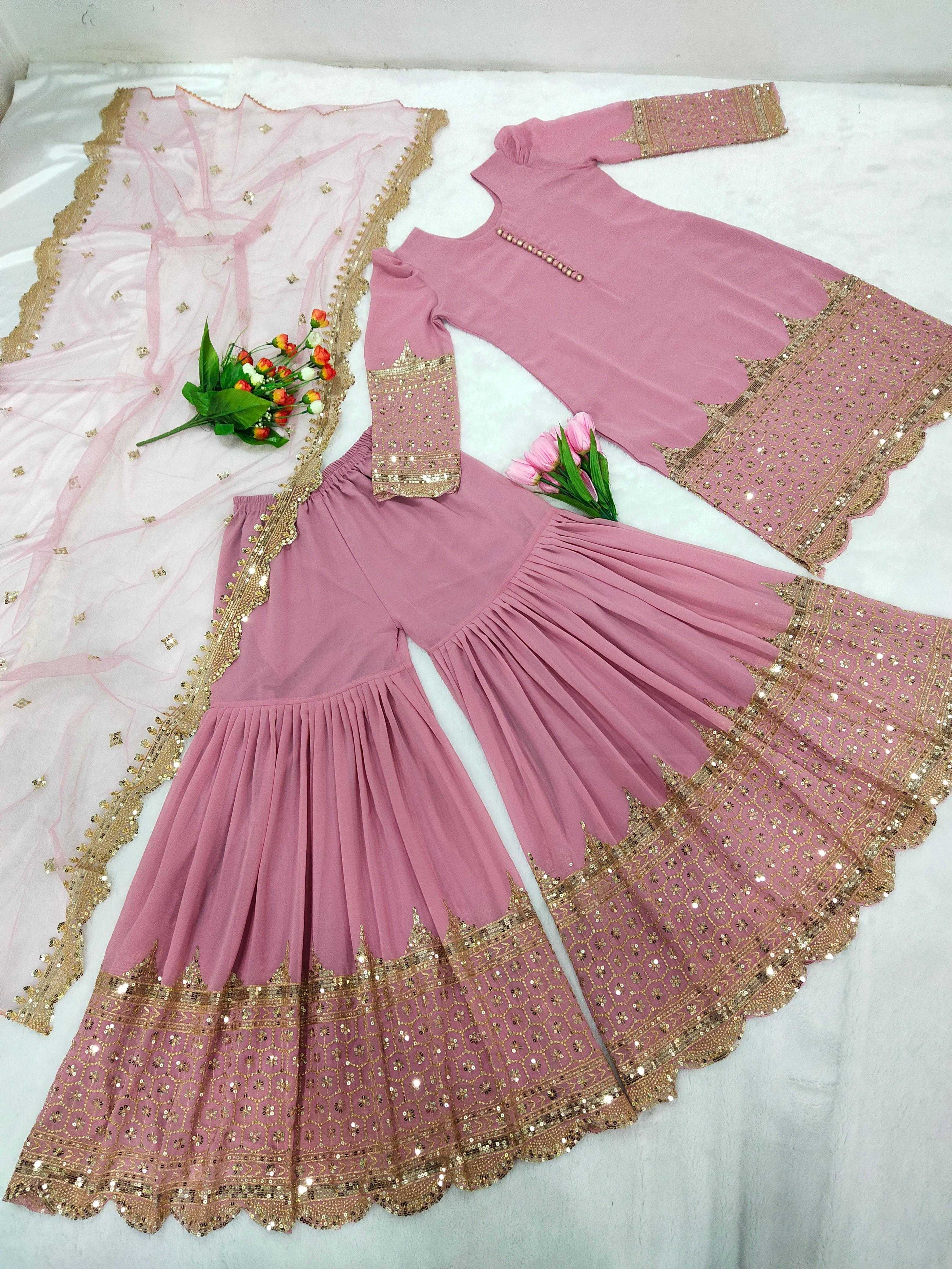 Ynf Georgette KESH499 250 Suits & Dresses Wholesale Sharara Salwar Suits Embroidery Suits Georgette Suit Manufacturer