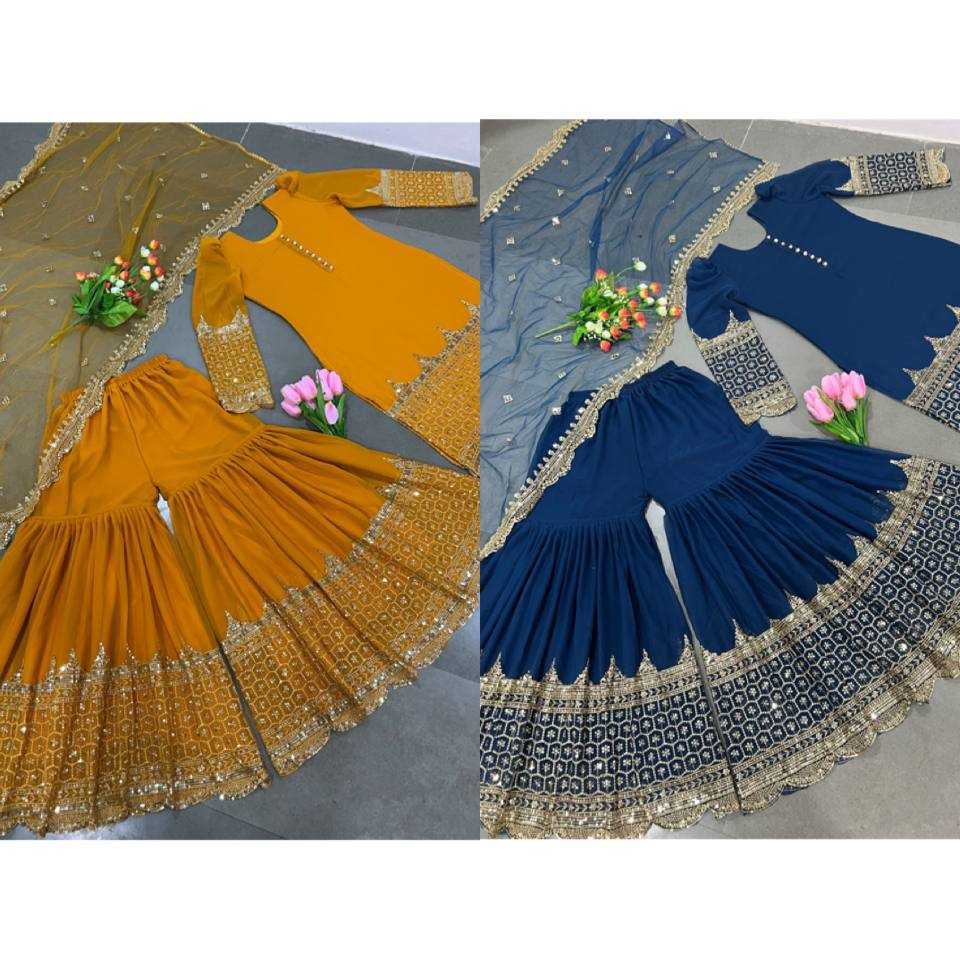Ynf Georgette KESH499 250 Suits & Dresses Wholesale Sharara Salwar Suits Embroidery Suits Georgette Suit Manufacturer