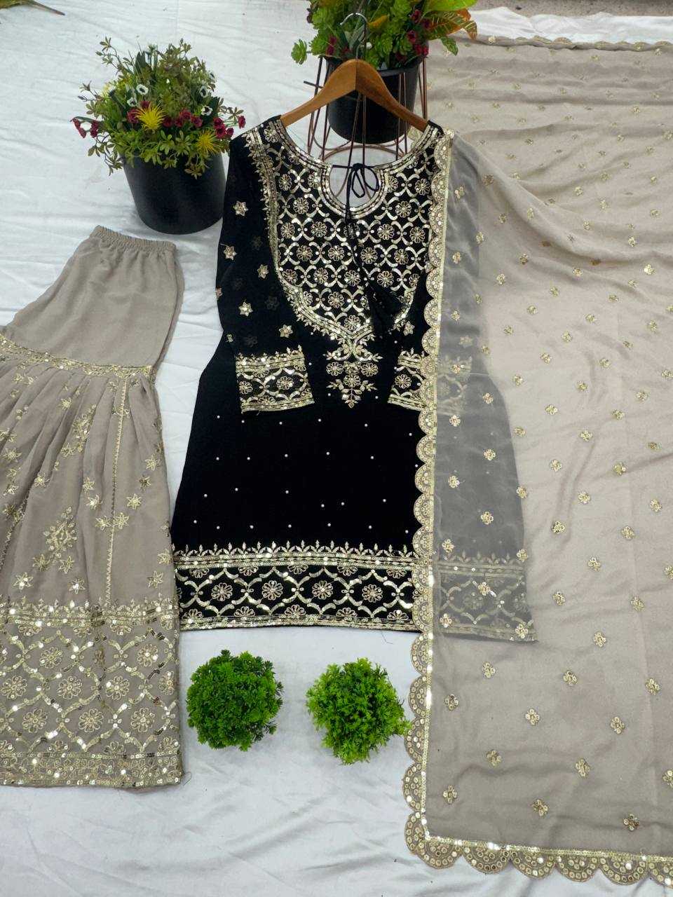 Ynf Georgette KESH499 3110 Suits & Dresses Wholesale Sharara Salwar Suits Embroidery Suits Party wear suits Manufacturer