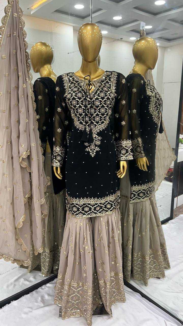 Ynf Georgette KESH499 3110 Suits & Dresses Wholesale Sharara Salwar Suits Embroidery Suits Party wear suits Manufacturer