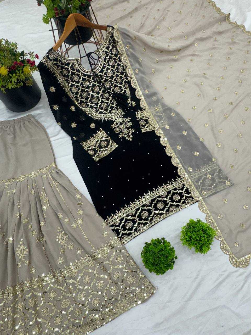 Ynf Georgette KESH499 3110 Suits & Dresses Wholesale Sharara Salwar Suits Embroidery Suits Party wear suits Manufacturer