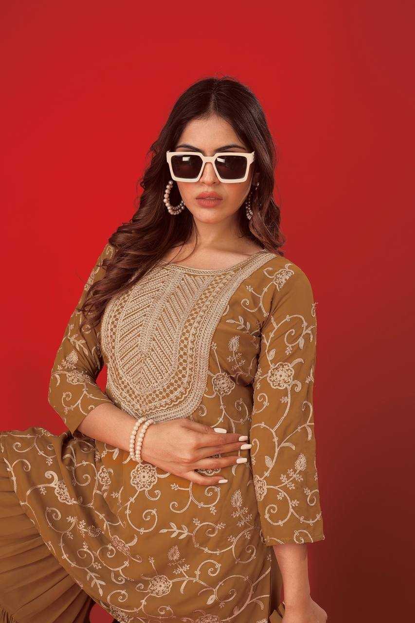 Ynf Georgette KESH499 5005 Suits & Dresses Wholesale Sharara Salwar Suits Embroidery Suits Georgette Suit Manufacturer