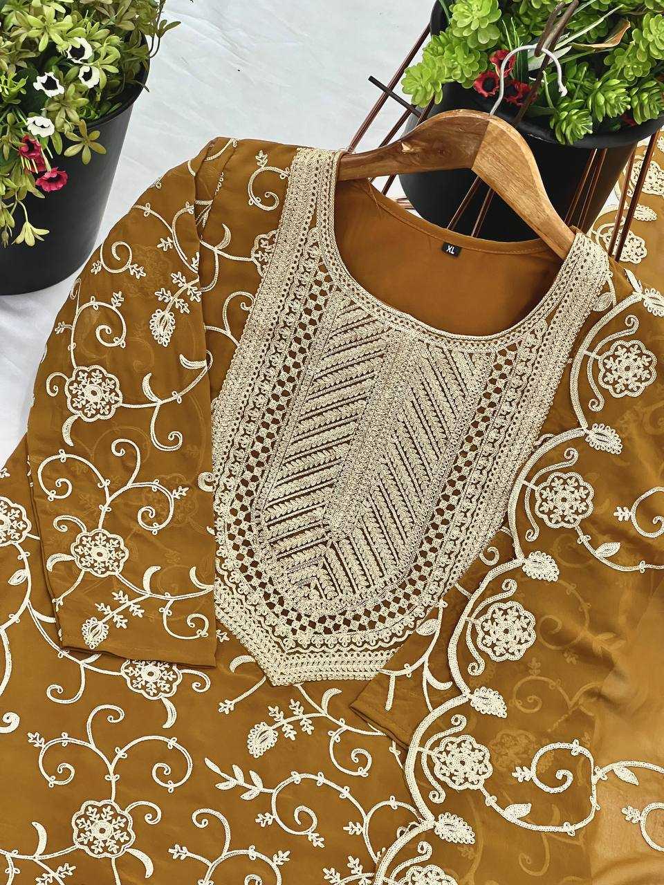 Ynf Georgette KESH499 5005 Suits & Dresses Wholesale Sharara Salwar Suits Embroidery Suits Georgette Suit Manufacturer