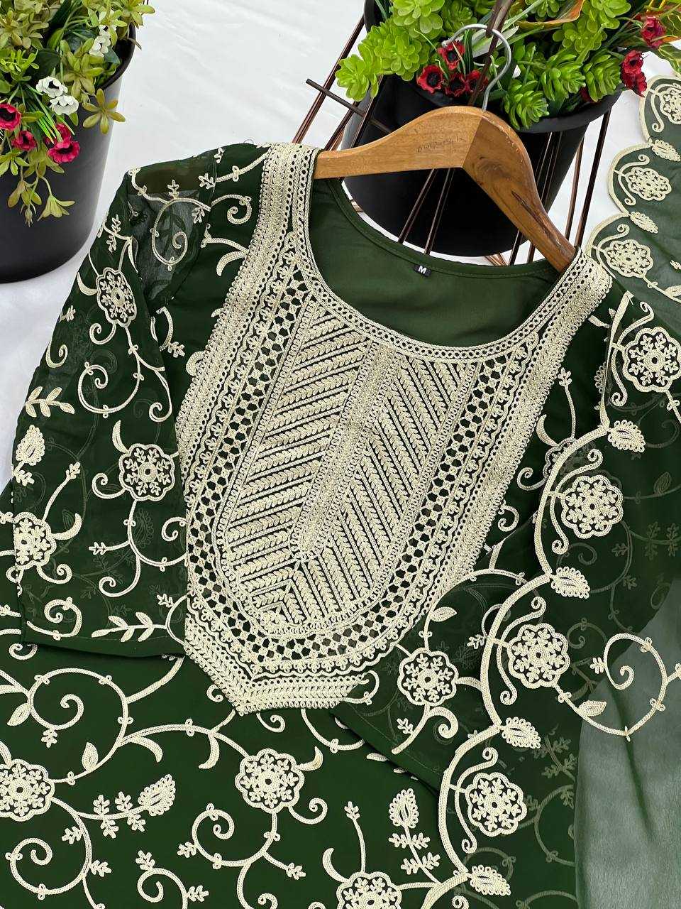 Ynf Georgette KESH499 5005 Suits & Dresses Wholesale Sharara Salwar Suits Embroidery Suits Georgette Suit Manufacturer