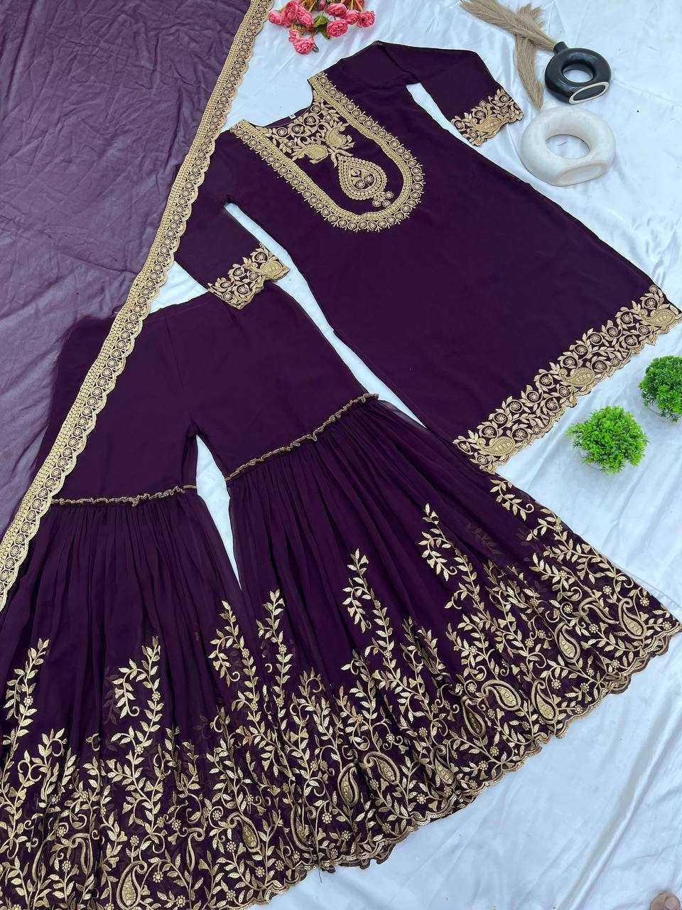 Ynf Georgette KESH499 5242 Suits & Dresses Wholesale Ladies Suits Sharara Salwar Suits Wedding Suits Manufacturer