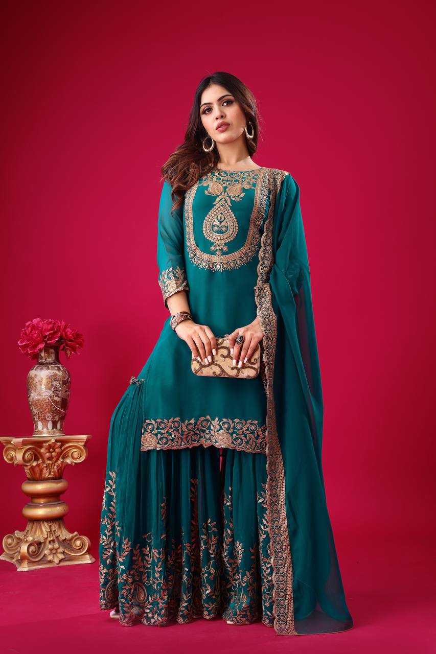 Ynf Georgette KESH499 5242 Suits & Dresses Wholesale Ladies Suits Sharara Salwar Suits Wedding Suits Manufacturer