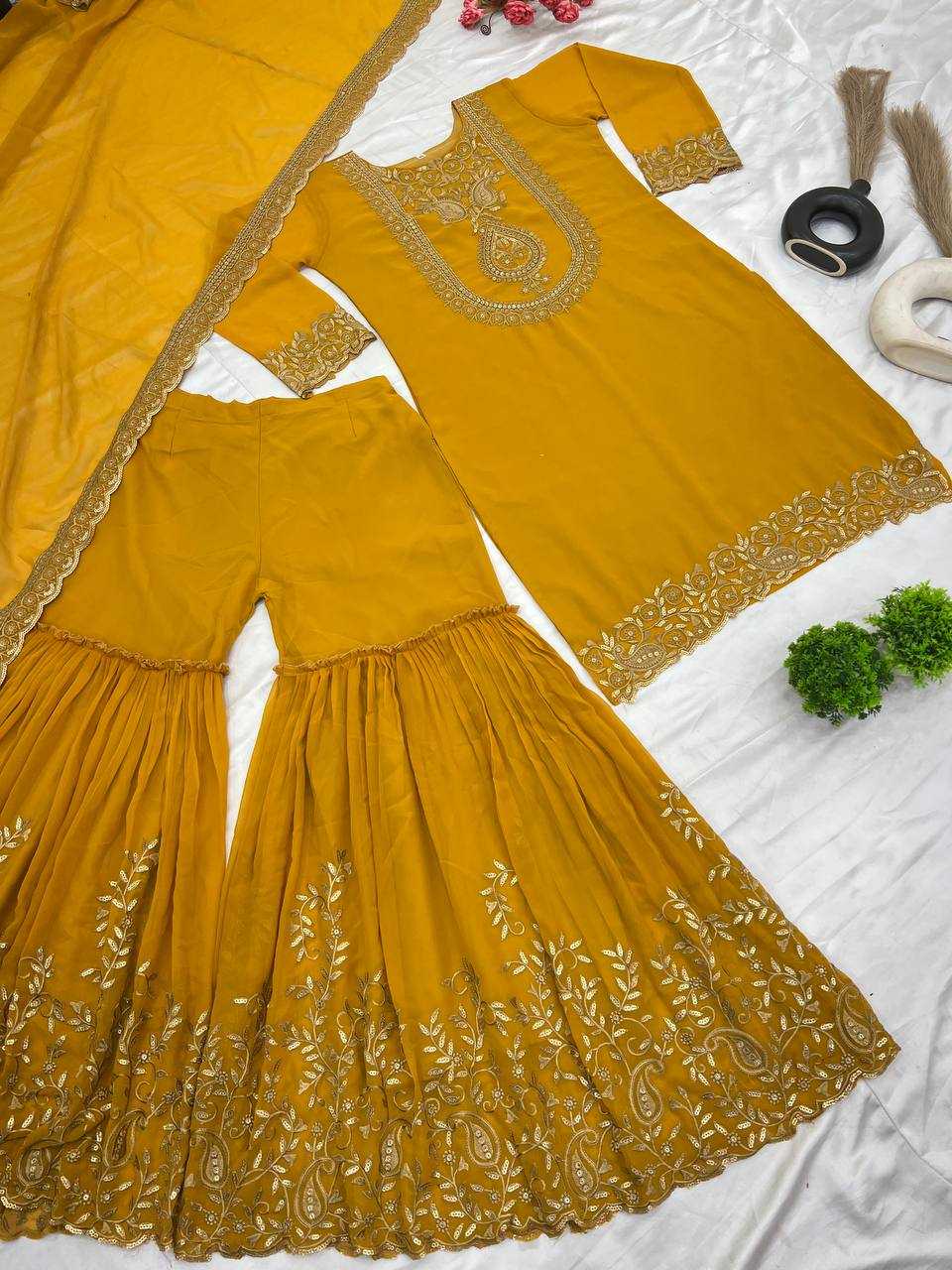 Ynf Georgette KESH499 5242 Suits & Dresses Wholesale Ladies Suits Sharara Salwar Suits Wedding Suits Manufacturer