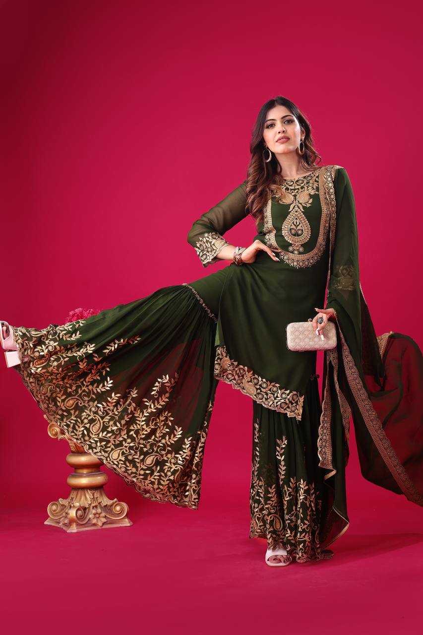 Ynf Georgette KESH499 5242 Suits & Dresses Wholesale Ladies Suits Sharara Salwar Suits Wedding Suits Manufacturer