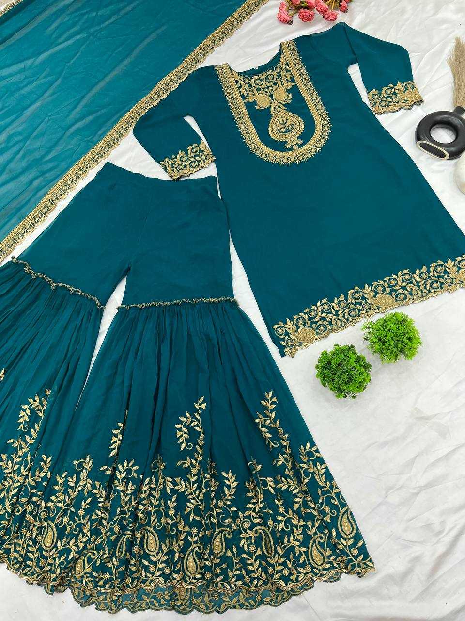 Ynf Georgette KESH499 5242 Suits & Dresses Wholesale Ladies Suits Sharara Salwar Suits Wedding Suits Manufacturer
