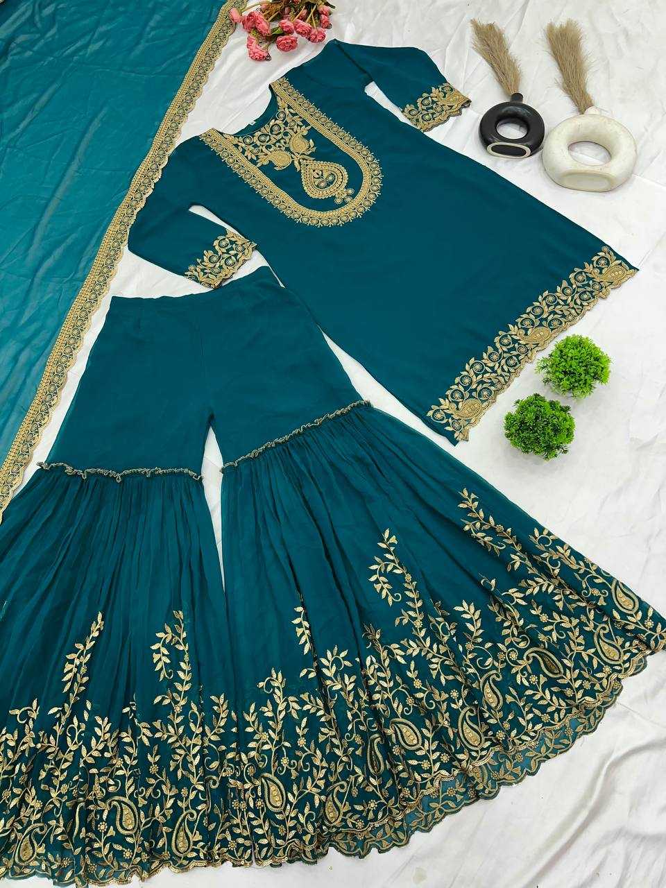 Ynf Georgette KESH499 5242 Suits & Dresses Wholesale Ladies Suits Sharara Salwar Suits Wedding Suits Manufacturer