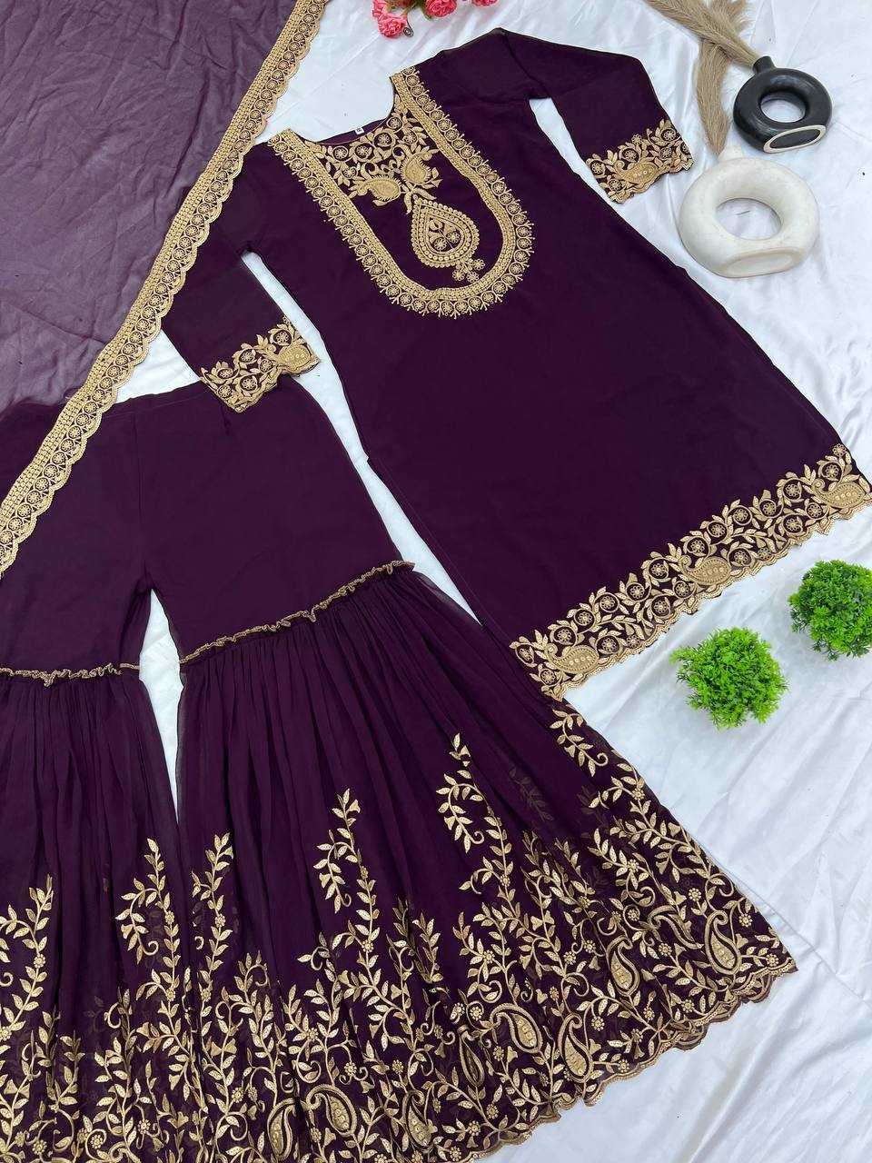 Ynf Georgette KESH499 5242 Suits & Dresses Wholesale Ladies Suits Sharara Salwar Suits Wedding Suits Manufacturer