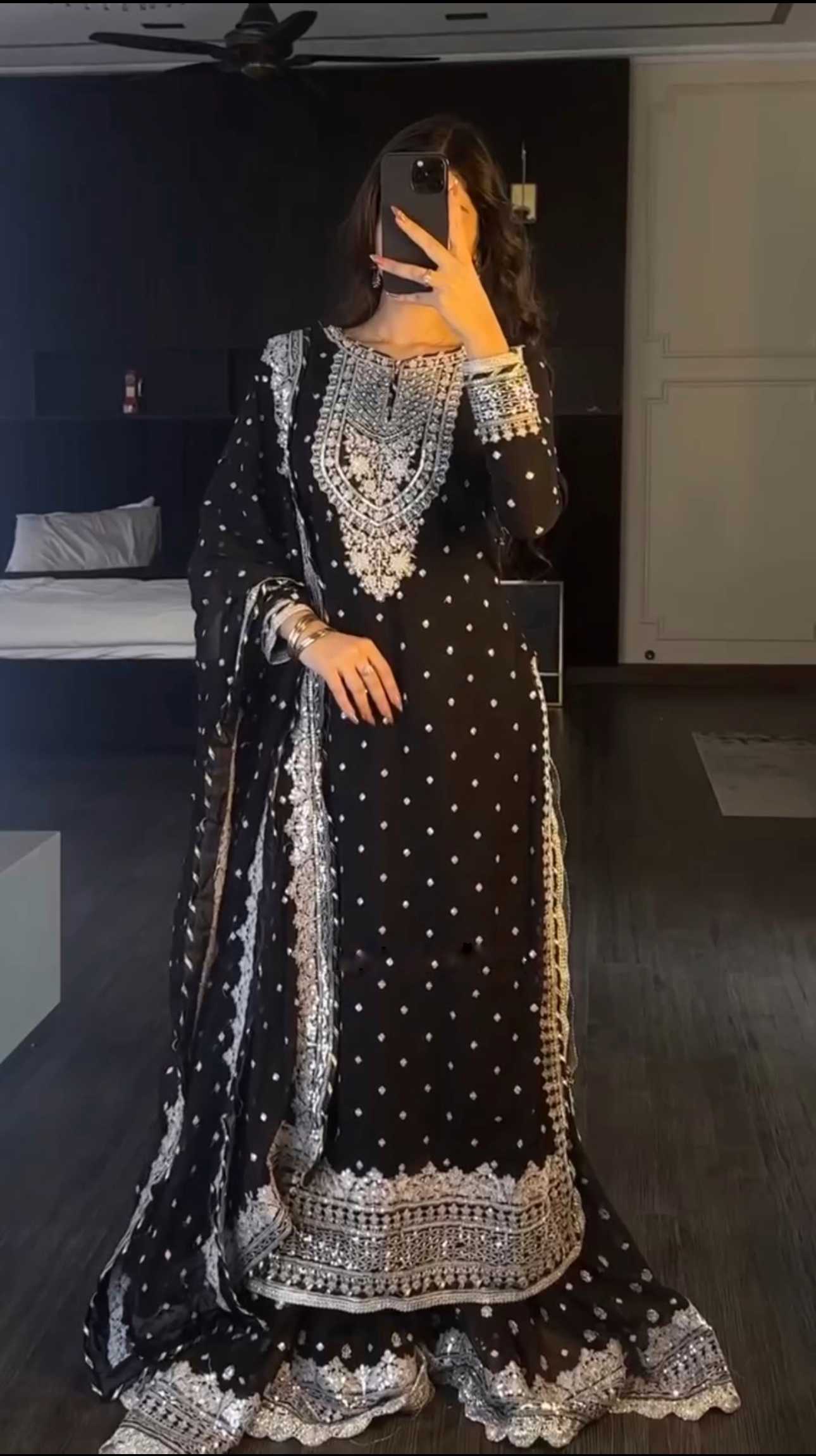 Ynf Georgette KESH499 833 Suits & Dresses Wholesale Ladies Suits Sharara Salwar Suits Embroidery Suits Manufacturer