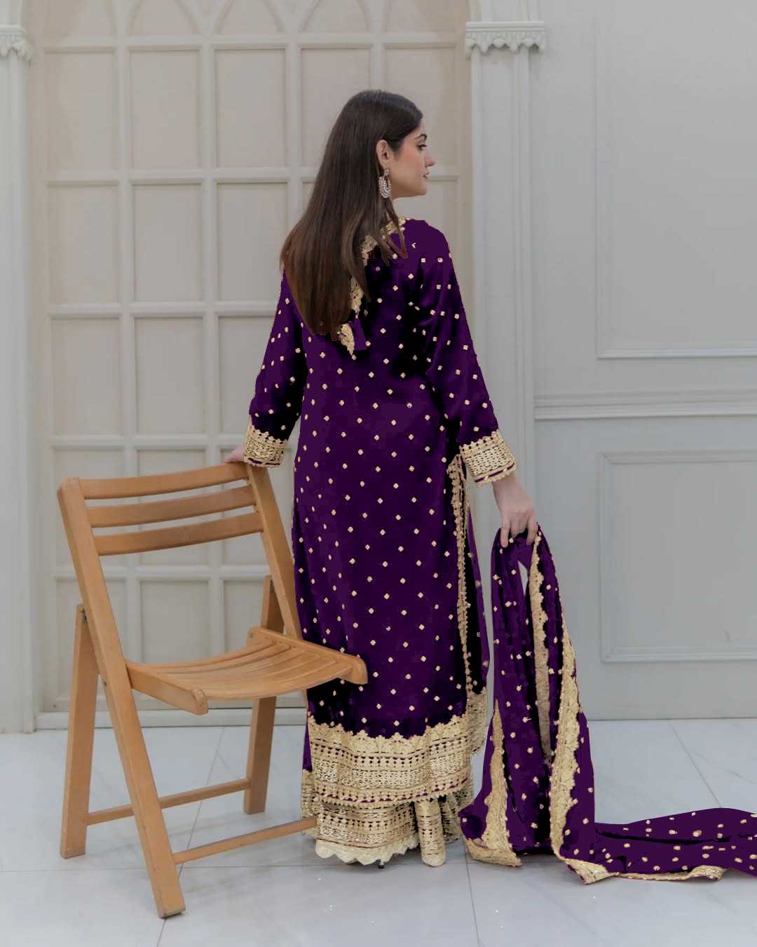 Ynf Georgette KESH499 833 Suits & Dresses Wholesale Ladies Suits Sharara Salwar Suits Embroidery Suits Manufacturer