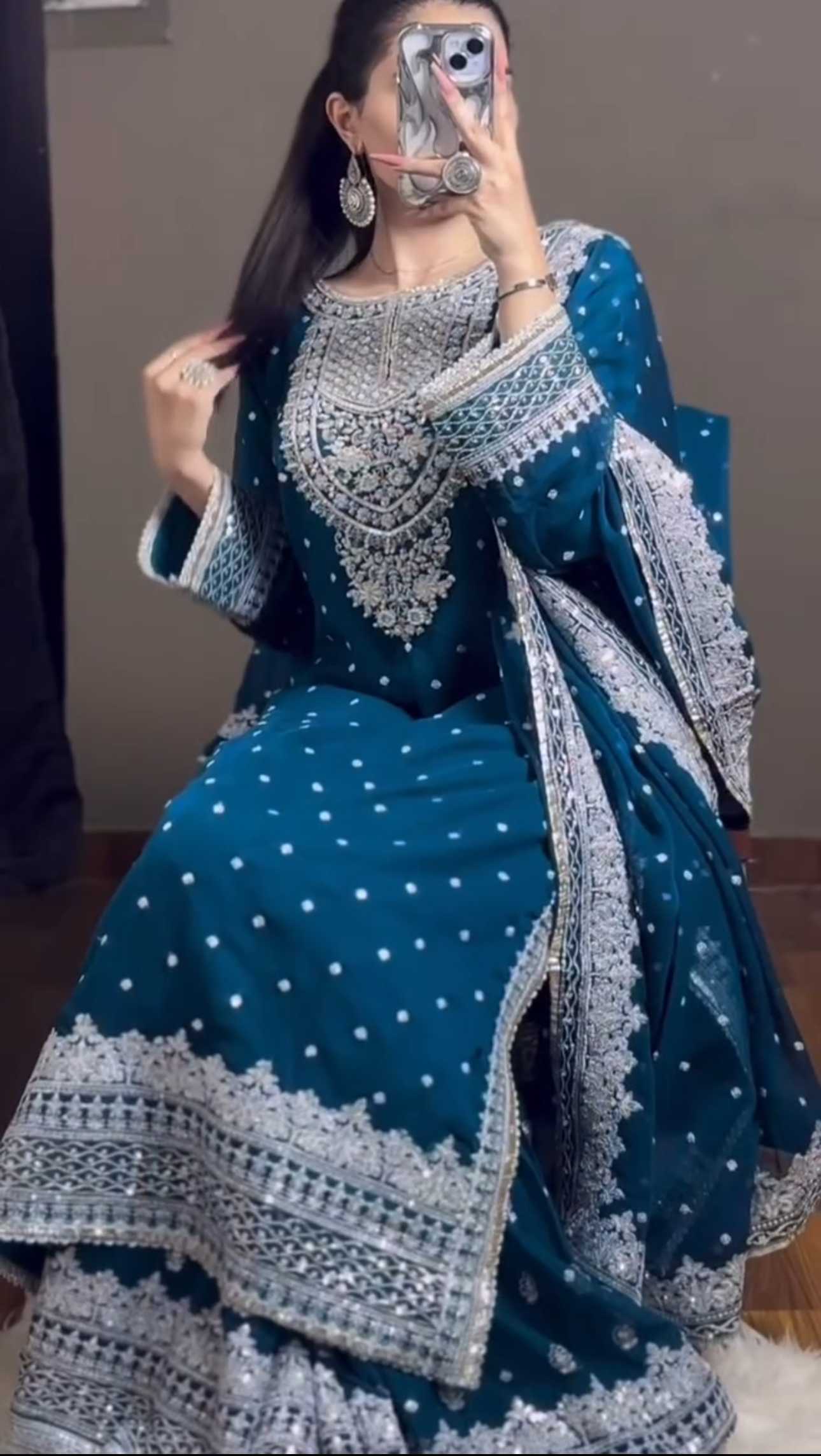 Ynf Georgette KESH499 833 Suits & Dresses Wholesale Ladies Suits Sharara Salwar Suits Embroidery Suits Manufacturer