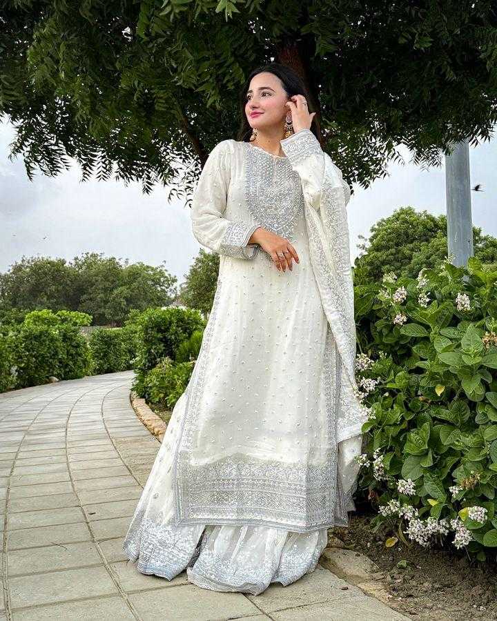 Ynf Georgette KESH499 833 Suits & Dresses Wholesale Ladies Suits Sharara Salwar Suits Embroidery Suits Manufacturer
