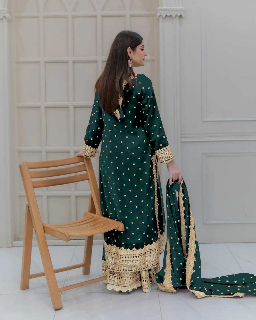 Ynf Georgette KESH499 833 Suits & Dresses Wholesale Ladies Suits Sharara Salwar Suits Embroidery Suits Manufacturer