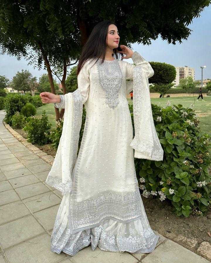 Ynf Georgette KESH499 833 Suits & Dresses Wholesale Ladies Suits Sharara Salwar Suits Embroidery Suits Manufacturer