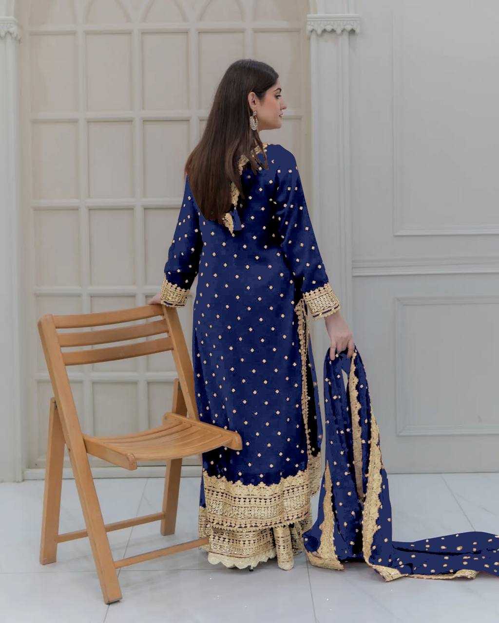 Ynf Georgette KESH499 833 Suits & Dresses Wholesale Ladies Suits Sharara Salwar Suits Embroidery Suits Manufacturer