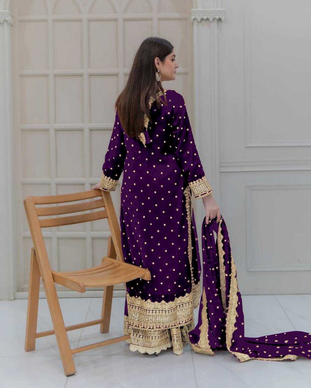 Ynf Georgette KESH499 833 Suits & Dresses Wholesale Ladies Suits Sharara Salwar Suits Embroidery Suits Manufacturer