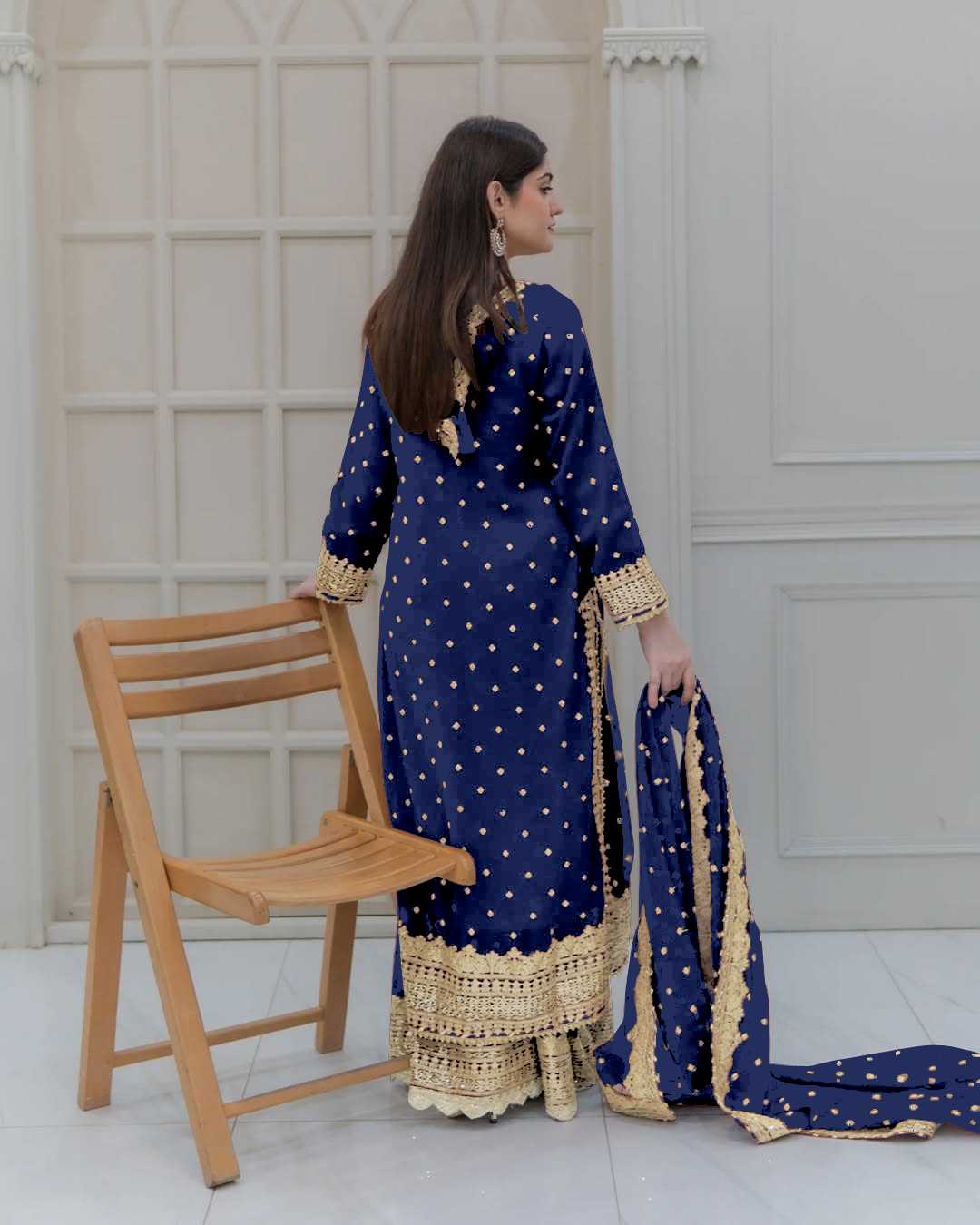 Ynf Georgette KESH499 833 Suits & Dresses Wholesale Ladies Suits Sharara Salwar Suits Embroidery Suits Manufacturer
