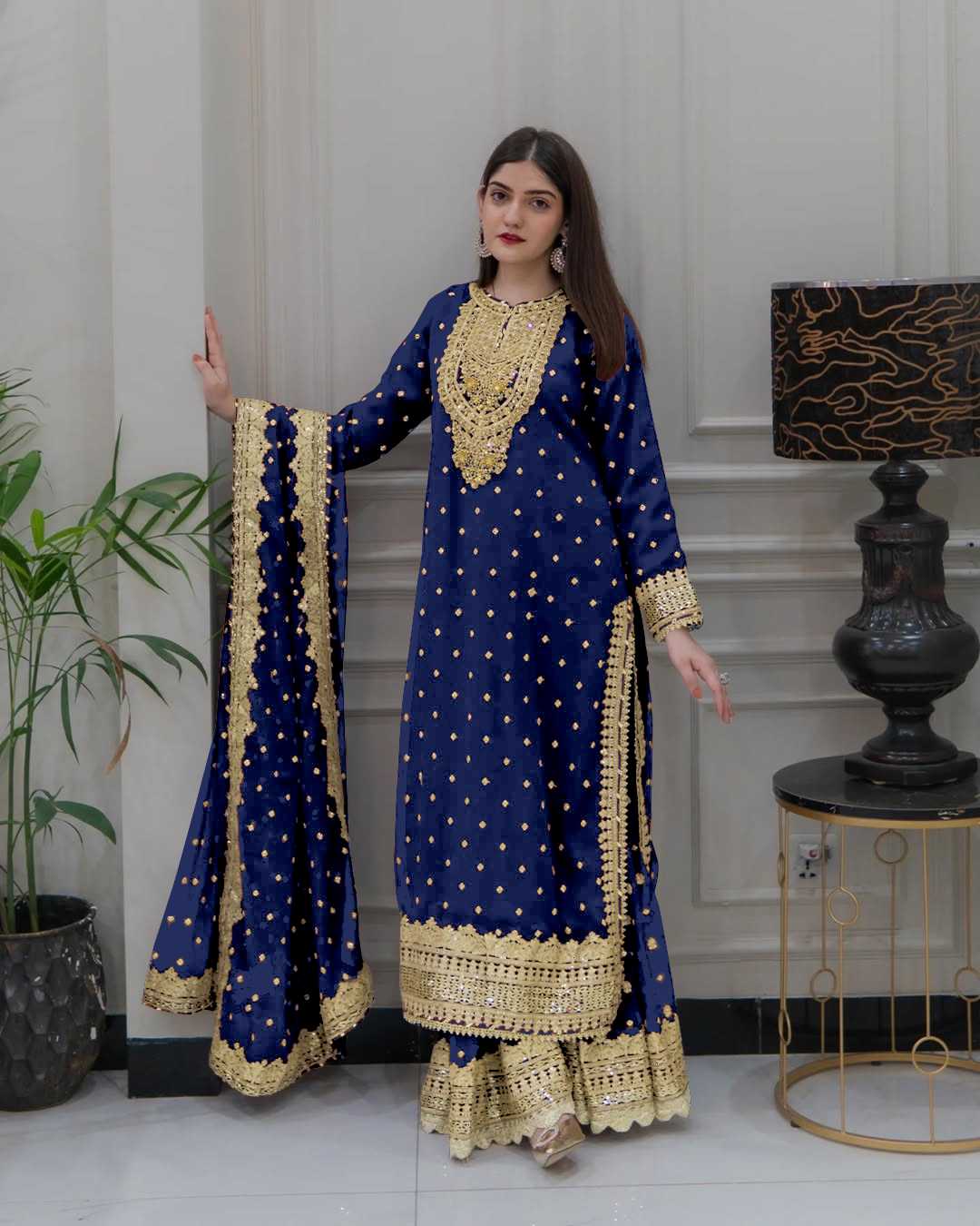 Ynf Georgette KESH499 833 Suits & Dresses Wholesale Ladies Suits Sharara Salwar Suits Embroidery Suits Manufacturer