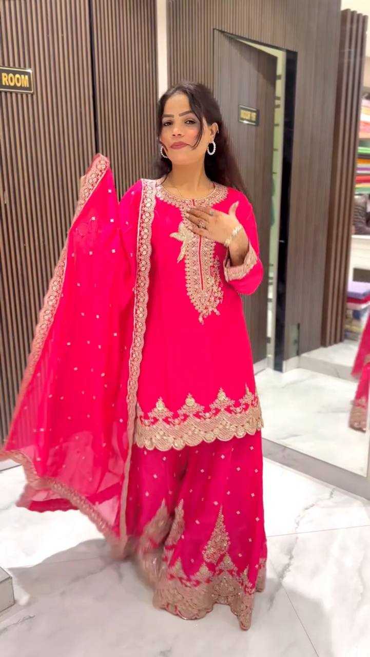 Ynf Georgette KESH499 837 Suits & Dresses Wholesale Sharara Salwar Suits Embroidery Suits Georgette Suit Manufacturer