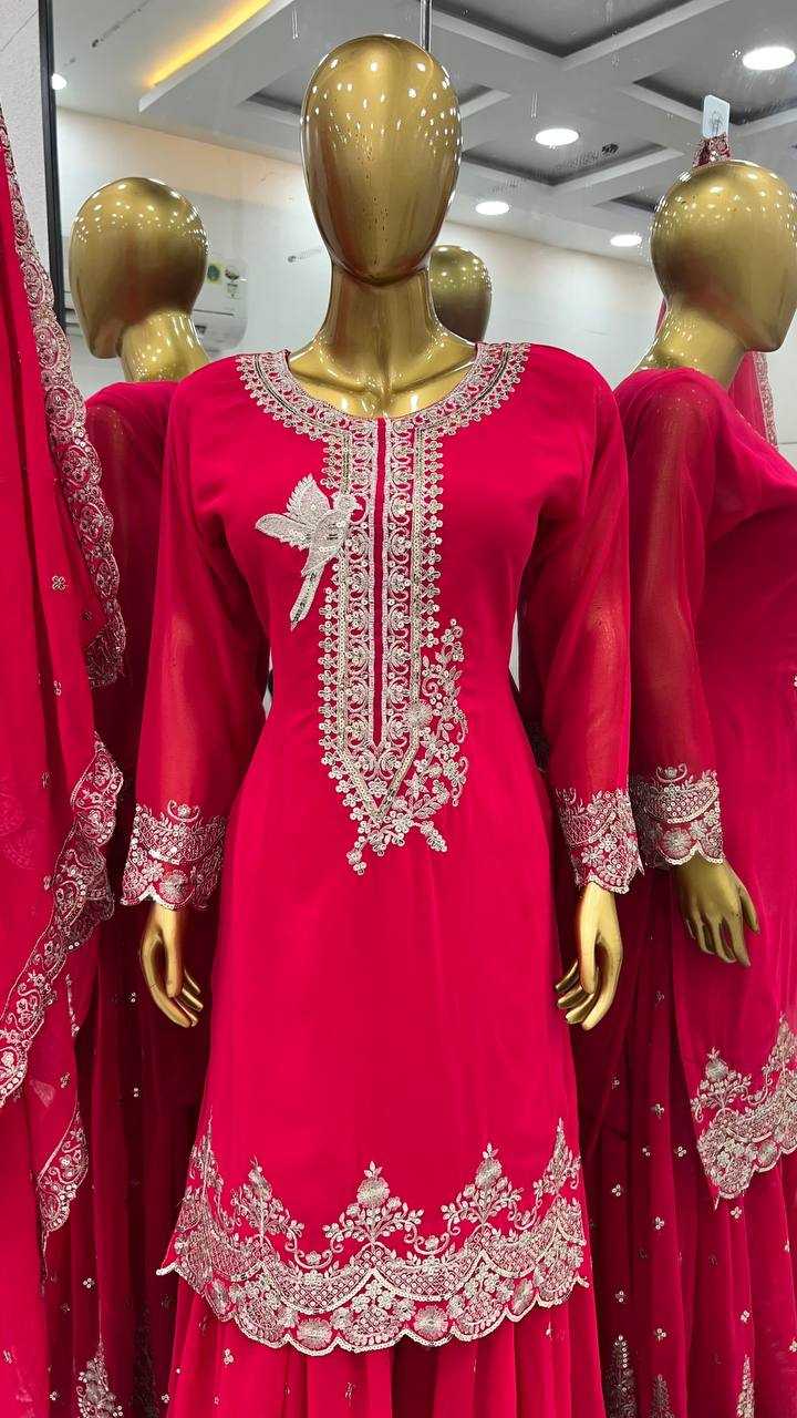 Ynf Georgette KESH499 837 Suits & Dresses Wholesale Sharara Salwar Suits Embroidery Suits Georgette Suit Manufacturer