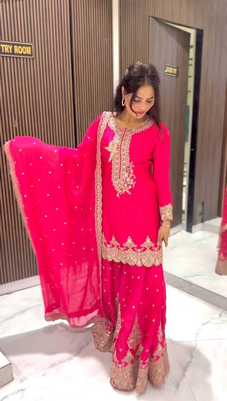 Ynf Georgette KESH499 837 Suits & Dresses Wholesale Sharara Salwar Suits Embroidery Suits Georgette Suit Manufacturer