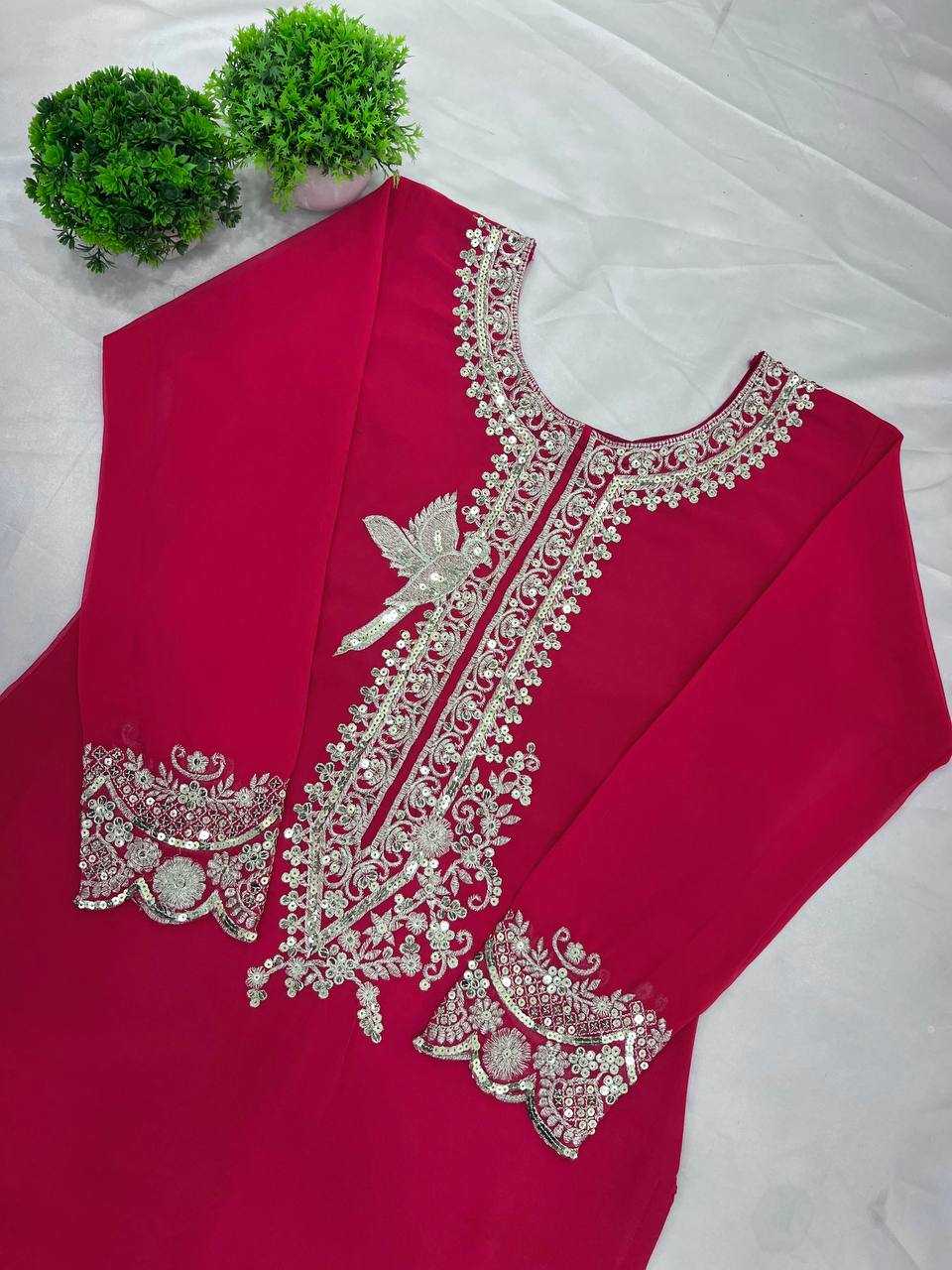 Ynf Georgette KESH499 837 Suits & Dresses Wholesale Sharara Salwar Suits Embroidery Suits Georgette Suit Manufacturer