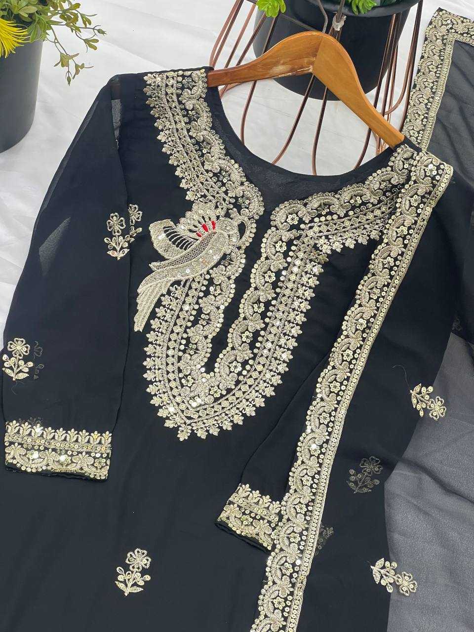 Ynf Georgette KESH499 840 Suits & Dresses Wholesale Sharara Salwar Suits Embroidery Suits Georgette Suit Manufacturer