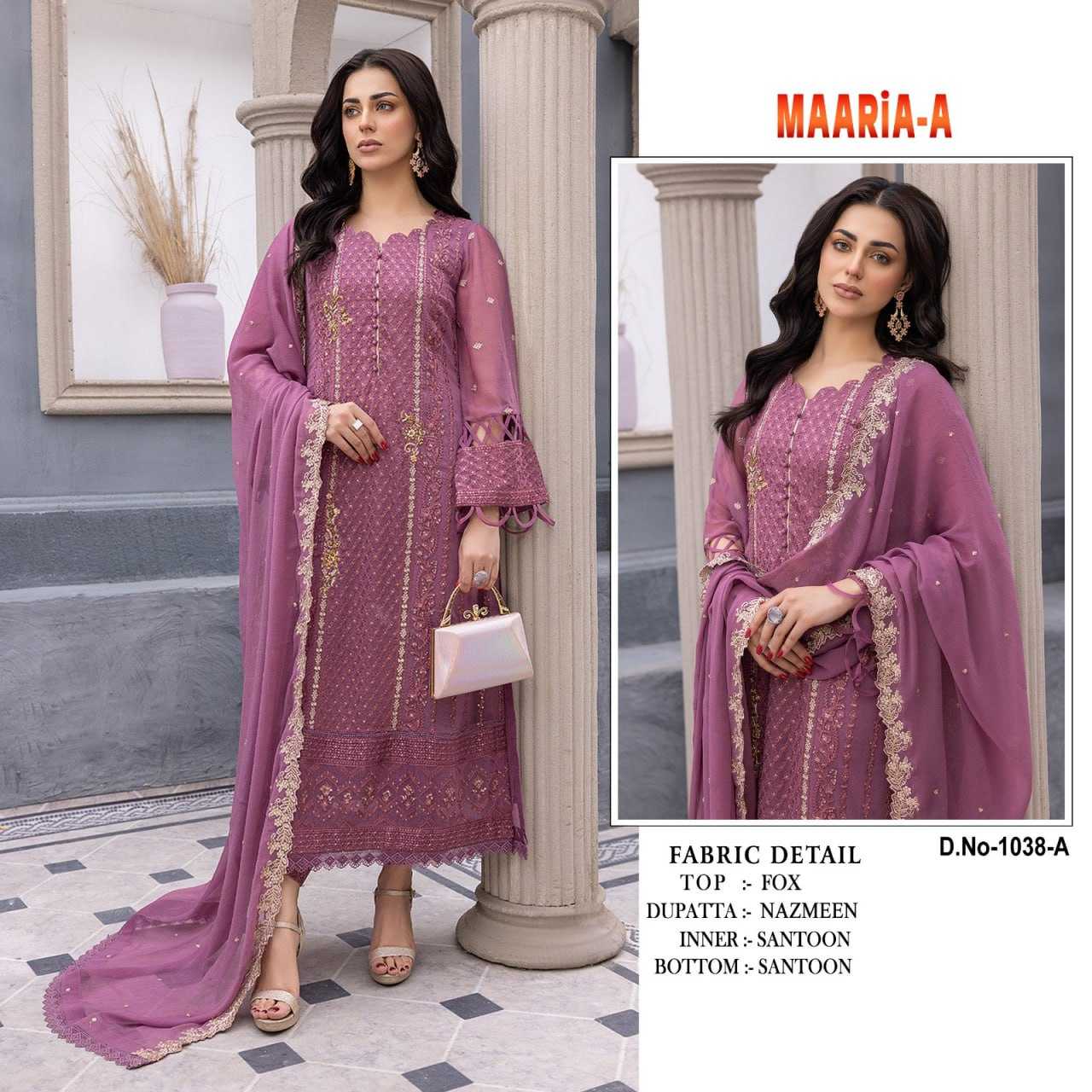 Ynf Georgette KESH504 1038 Suits & Dresses Islamic Clothing Wholesale Pakistani Suits Georgette Suit Semi-Stitched Suits Manufacturer