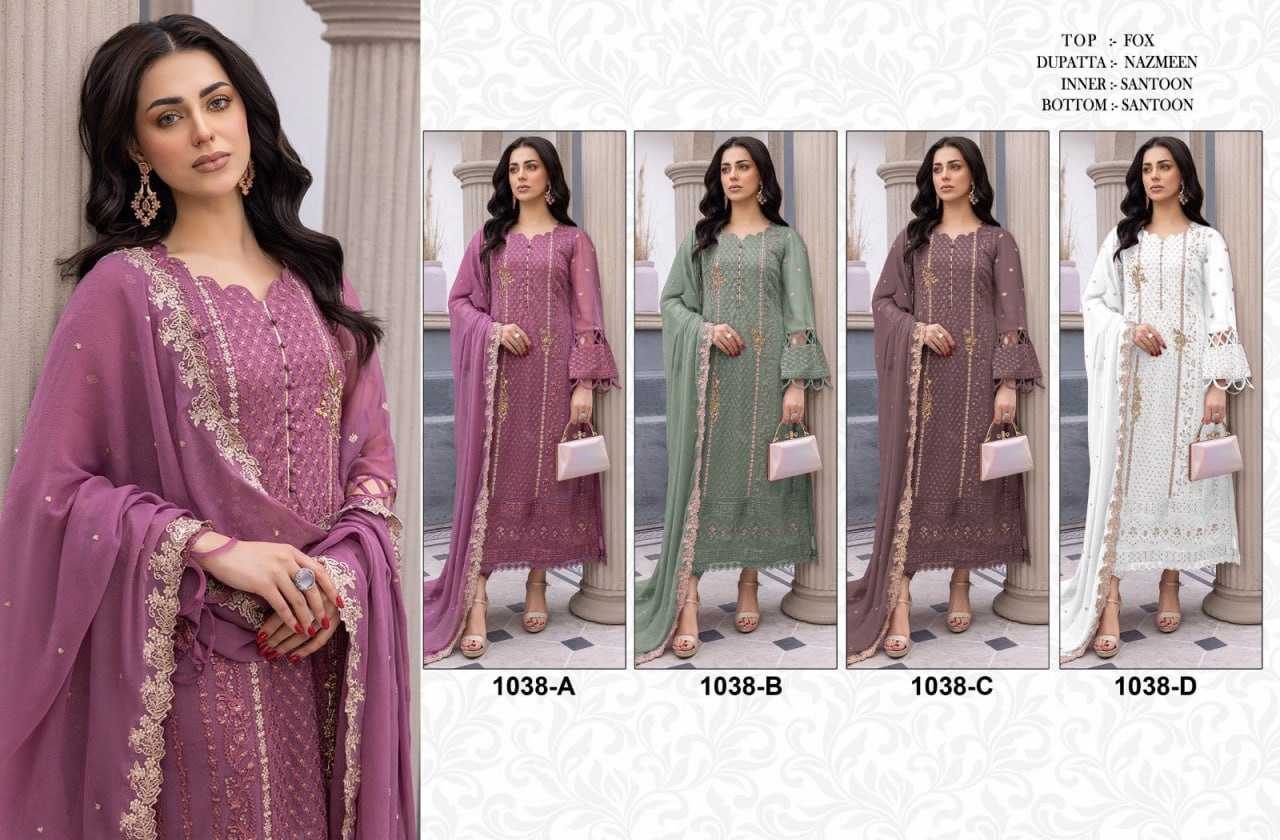 Ynf Georgette KESH504 1038 Suits & Dresses Islamic Clothing Wholesale Pakistani Suits Georgette Suit Semi-Stitched Suits Manufacturer