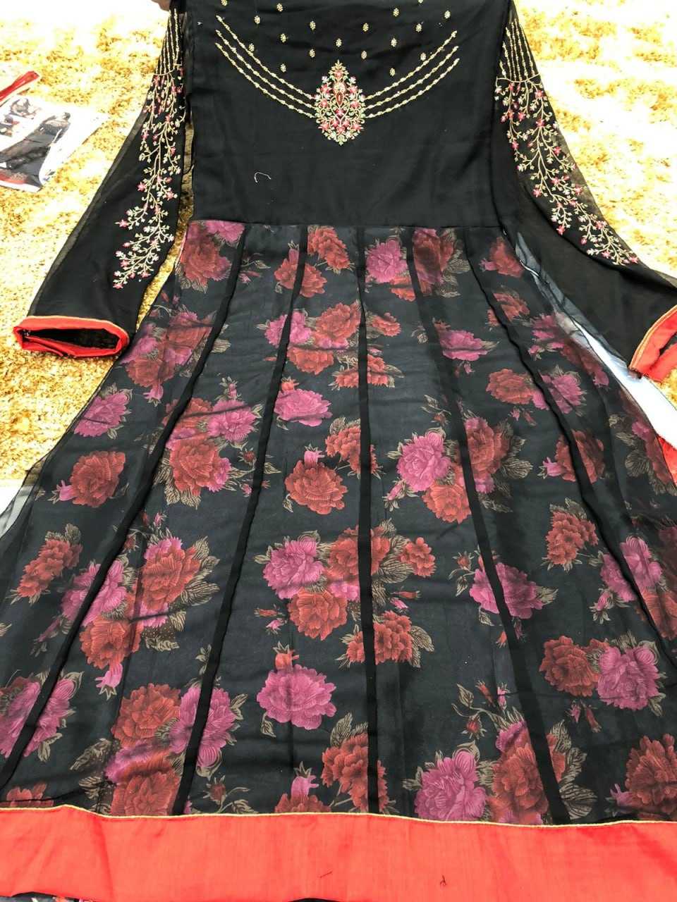 Ynf Georgette KESH504 11003 Suits & Dresses Wholesale Anarkali Suits Semi Stitched Suits Floor-Length Suits Semi-Stitched Suits Manufacturer
