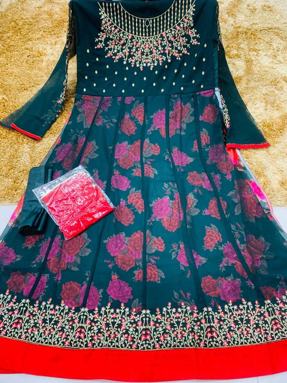 Ynf Georgette KESH504 11003 Suits & Dresses Wholesale Anarkali Suits Semi Stitched Suits Floor-Length Suits Semi-Stitched Suits Manufacturer