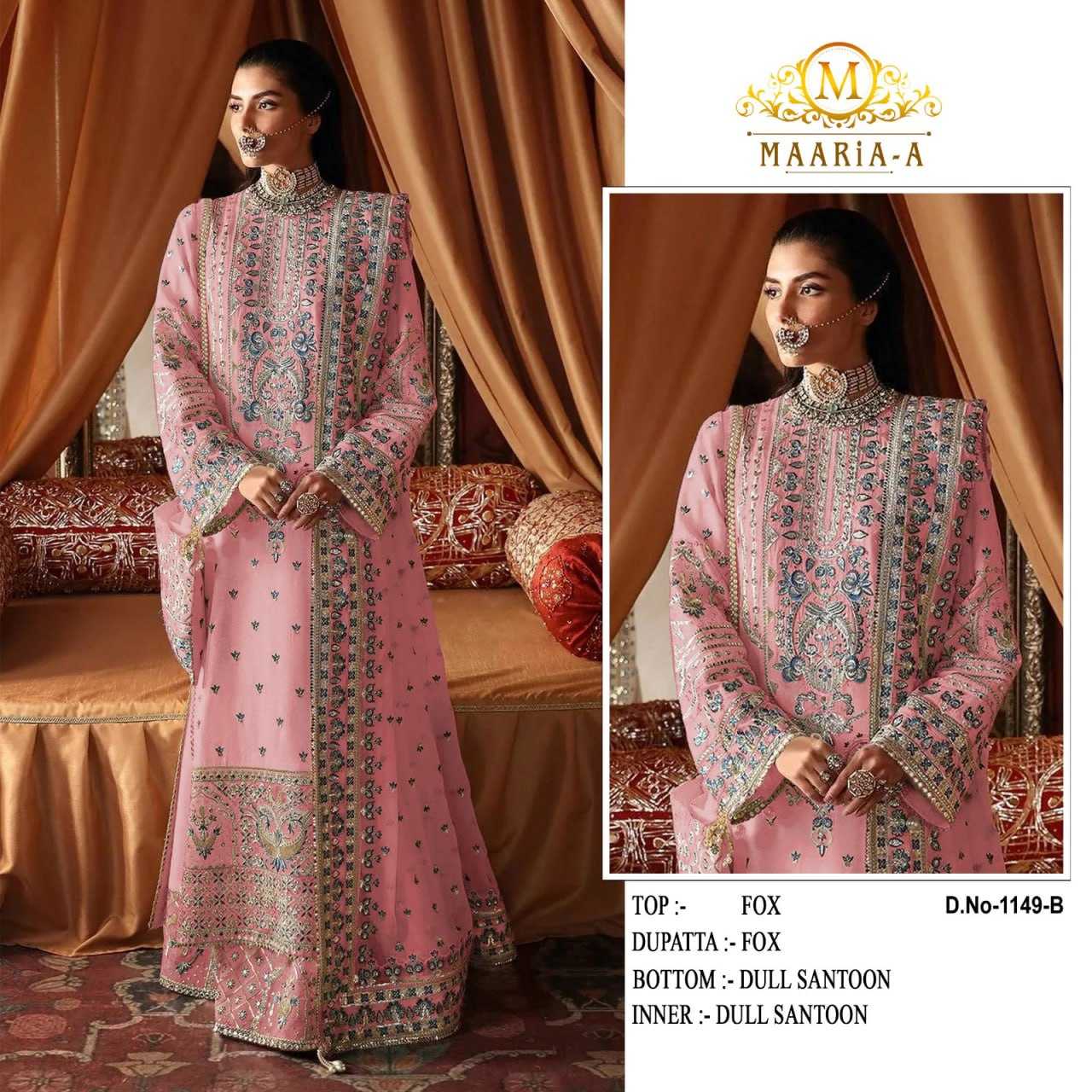Ynf Georgette KESH504 1149 Suits & Dresses Islamic Clothing Wholesale Pakistani Suits Embroidery Suits Georgette Suit Manufacturer