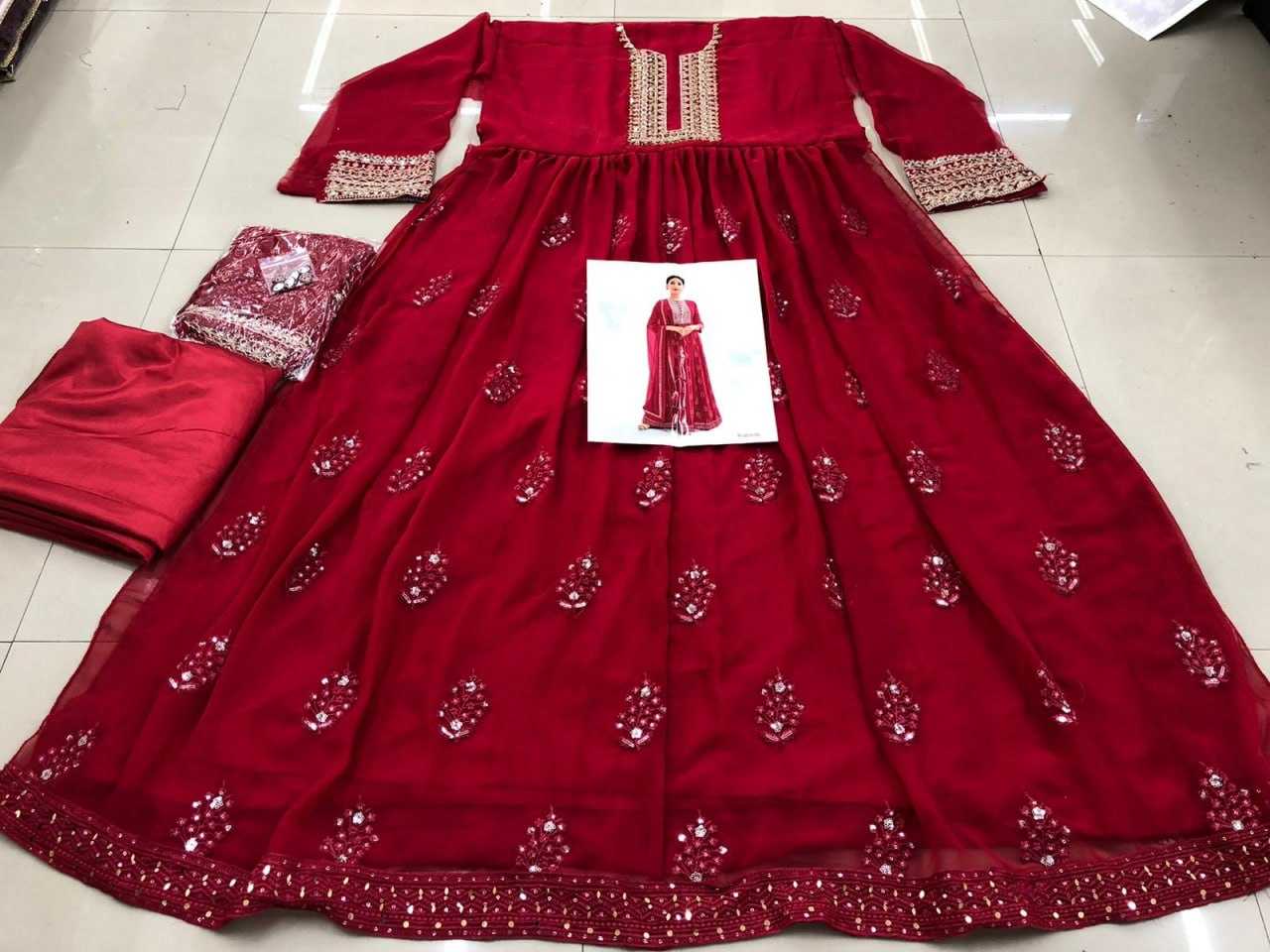 Ynf Georgette KESH504 1179 Suits & Dresses Wholesale Anarkali Suits Semi Stitched Suits Semi-Stitched Suits Manufacturer