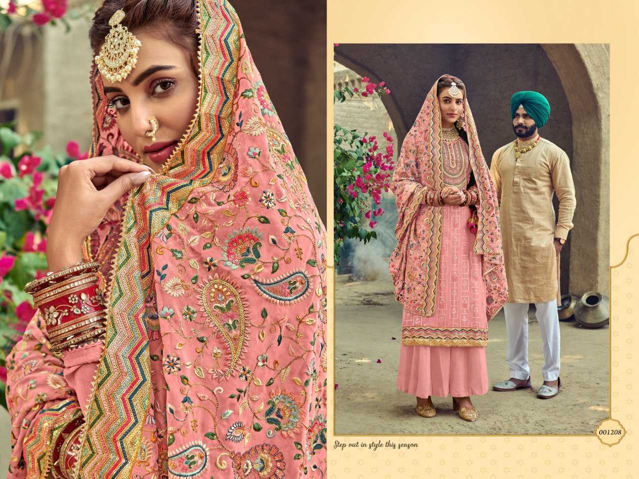 Ynf Georgette KESH504 1207 Suits & Dresses Wholesale Georgette Suit Semi Stitched Suits Semi-Stitched Suits Manufacturer
