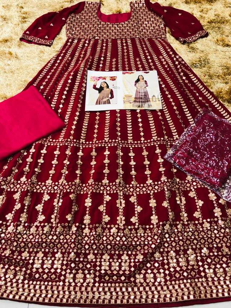 Ynf Georgette KESH504 1417 Suits & Dresses Wholesale Anarkali Suits Semi Stitched Suits Semi-Stitched Suits Manufacturer