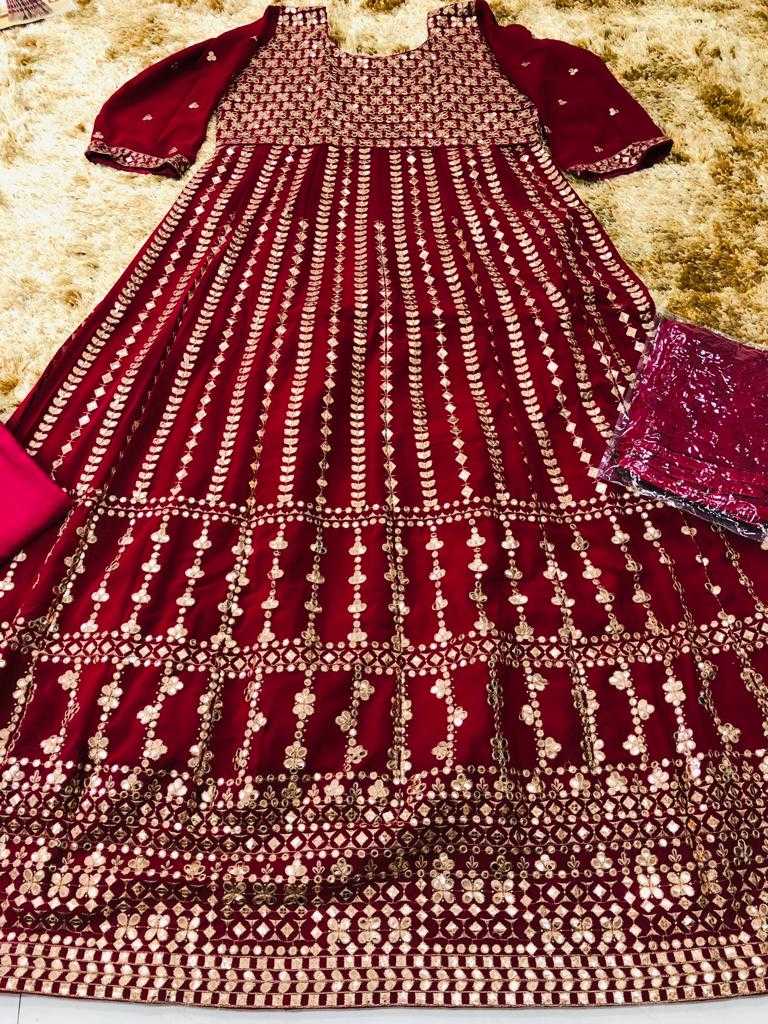 Ynf Georgette KESH504 1417 Suits & Dresses Wholesale Anarkali Suits Semi Stitched Suits Semi-Stitched Suits Manufacturer