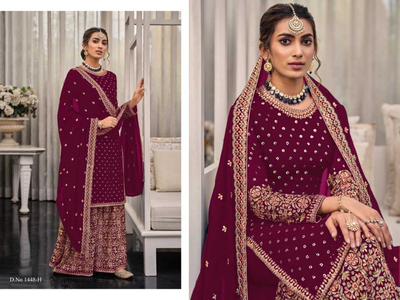 Ynf Georgette KESH504 1448 Suits & Dresses Wholesale Georgette Suit Semi Stitched Suits Semi-Stitched Suits Manufacturer